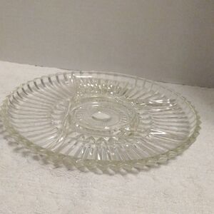 Elegant Clear Glass Serving Platter